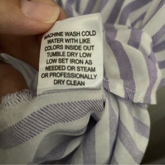 Grand & Greene Purple Stripe Flowy Top Size 2X - Picture 7 of 7